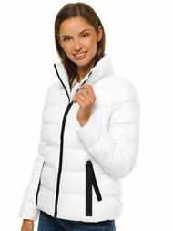Kurtka pikowana damska biała OZONEE JS/M23061/8