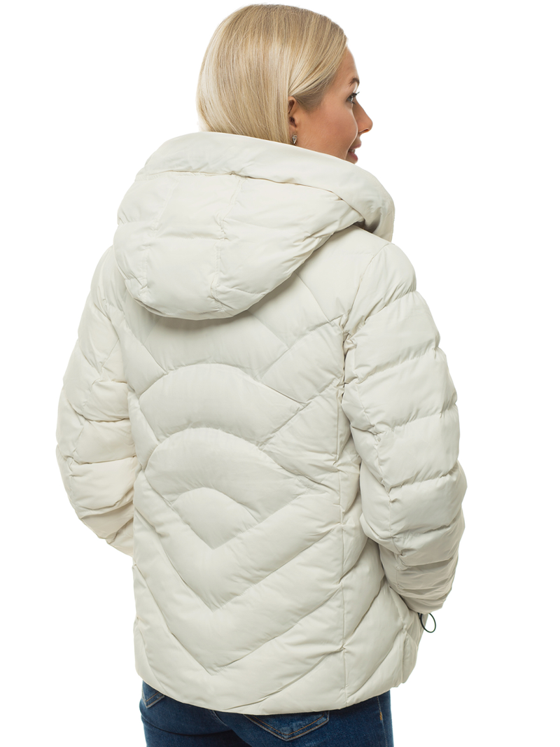 Kurtka damska zimowa ecru OZONEE N/5947