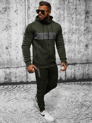 Komplet dresowy męski zielony OZONEE JS/8C8115/29