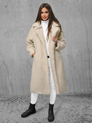 Жіноче пальто екрю OZONEE O/Z01