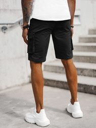 Spodenki męskie chino czarne OZONEE T/XX160086/1