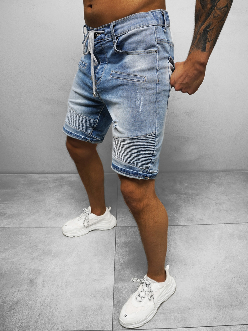 Шорти джинові чоловічі Синi OZONEE NB/MP0033B/1