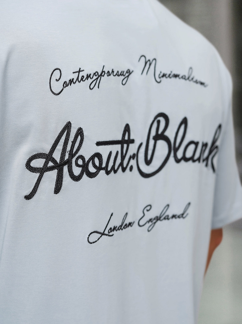 T-shirt męski loose fit jasno-niebieski OZONEE O/QQ1195