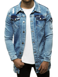 Kurtka męska jeans jasno-niebieska OZONEE G/474K