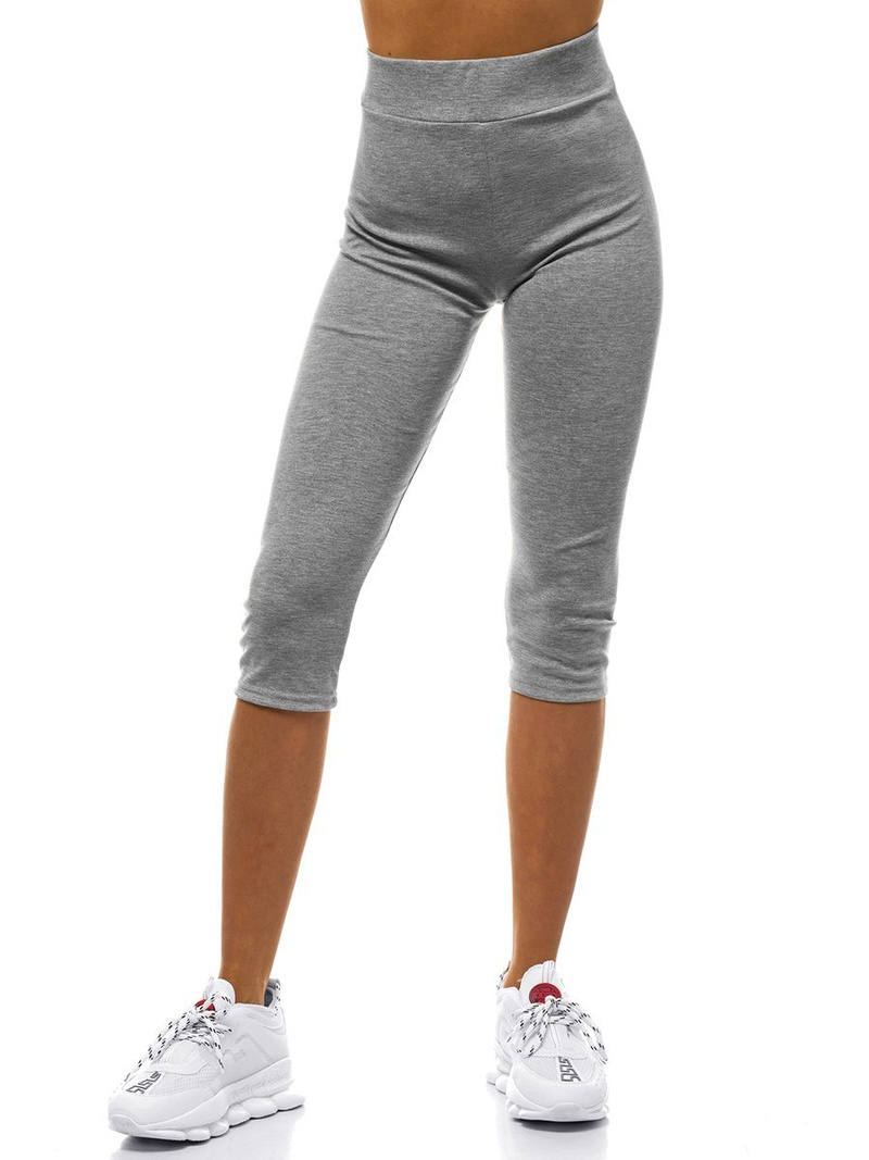Legginsy damskie 3/4 szare OZONEE JS/1045/A3