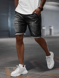 Spodenki męskie jeansowe czarne OZONEE NB/MP0042NZ