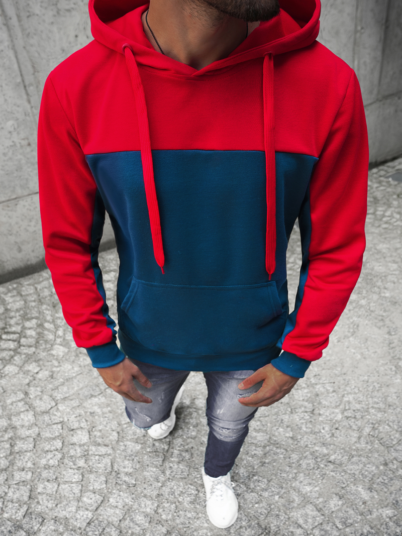 Bluza z kapturem męska granatowa OZONEE JS/JZ11058