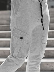 Spodnie dresowe męskie szare OZONEE C/316