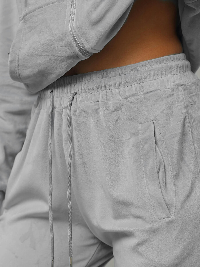 Спортивний костюм жіночий ciрий OZONEE JS/8C1176/2Z