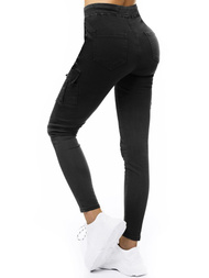 Штани Жіночі джоггери Чорнi OZONEE O/LC647/1