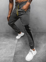 Spodnie dresowe męskie grafitowe OZONEE JS/68K10206