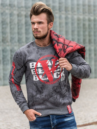 Bluza męska grafitowa OZONEE JS/DD225Z