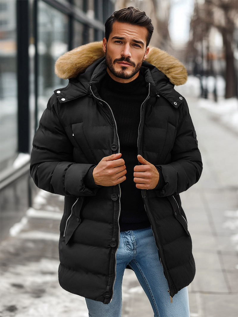 Куртка Чоловіча Чорна OZONEE JS/5M3122/392Z