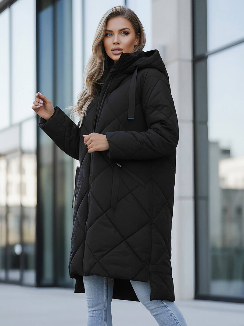 Куртка жіноча чорна OZONEE JS/5M3168/392Z