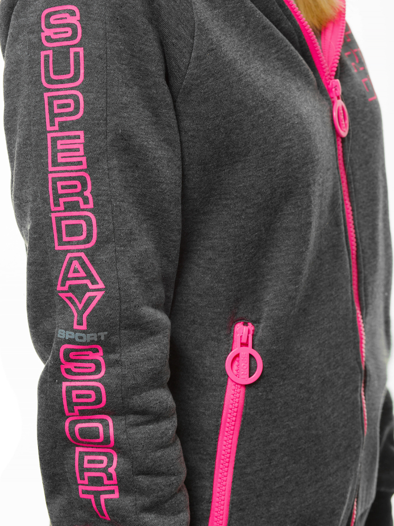 Жіноча Толстовка графіт OZONEE JS/KSW3012