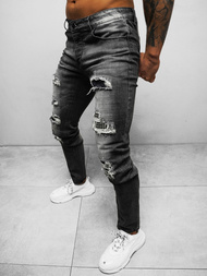 Spodnie jeansowe męskie czarne OZONEE NB/MP0072N