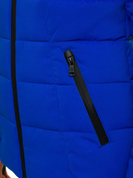 Kurtka zimowa z kapturem damska niebieska OZONEE O/M201/42