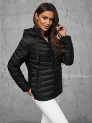 Куртка жіноча чорна OZONEE JS/5M3170/392