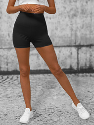 Legginsy krótkie damskie kolarki czarne OZONEE O/LK382