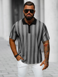 Футболка Поло Чоловіча Чорна OZONEE O/3C360