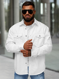 Чоловіча джинсова сорочка Бiла OZONEE L/CA777/2