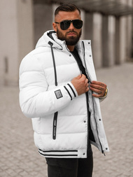 Kurtka męska pikowana biała OZONEE JS/57M7501/281Z