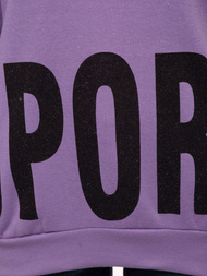 Bluza z kapturem damska fioletowa OZONEE JS/B26034