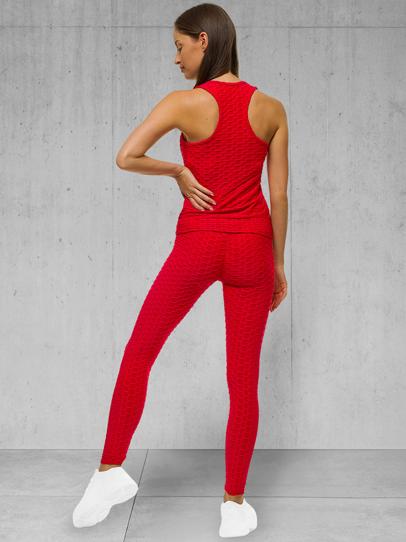 Жіночий спортивний костюм з двох частин Червоний OZONEE JS/YW88037/5