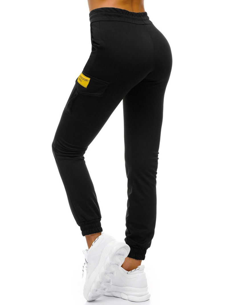 Спортивні штани жіночі Чорно-Жовтi OZONEE O/82320