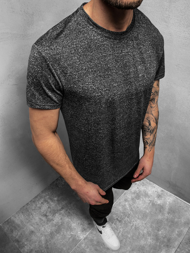 T-Shirt męski antracyt OZONEE JS/S01Z