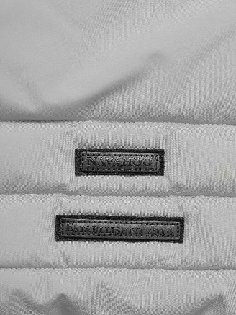 Kurtka zimowa damska długa pikowana szara OZONEE O/W377Z