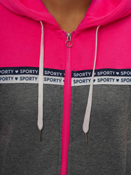 Жіноча Толстовка Рожево-Сiра OZONEE JS/B26044Z