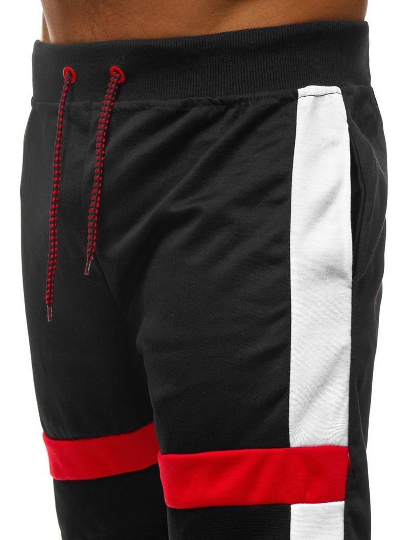 Spodenki dresowe męskie czarne OZONEE JS/81012Z