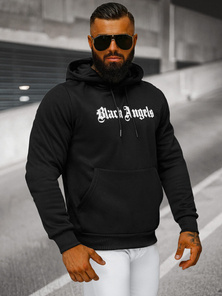 Bluza z kapturem męska czarna OZONEE JS/27B6509/3