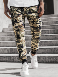 Штани чоловічі джоггери Бежевий-Камуфляж OZONEE O/11103