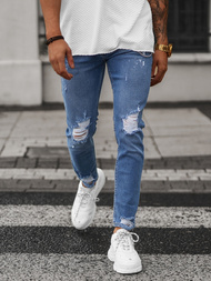 Spodnie jeansowe męskie niebieskie OZONEE O/WE1014Z