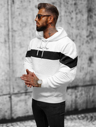 Толстовка чоловіча біла OZONEE JS/3B571