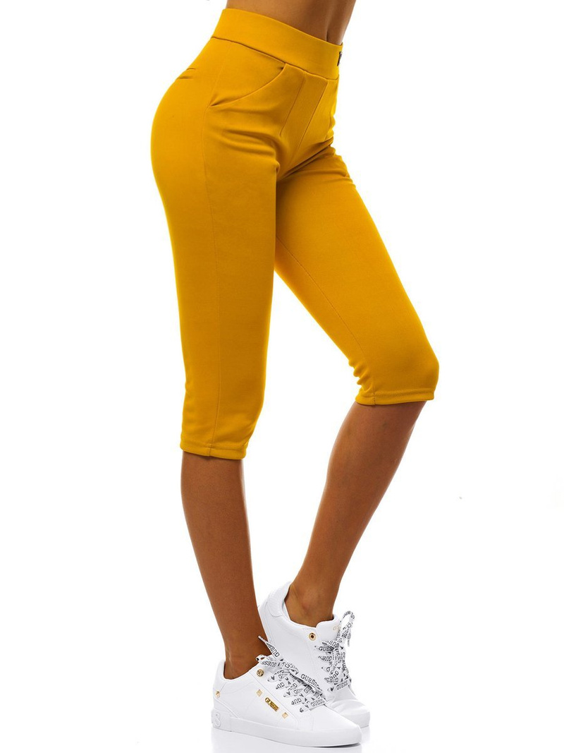 Legginsy krótkie damskie camelowe OZONEE JS/1027/A10