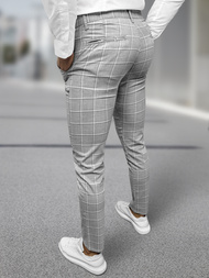 Spodnie męskie chino materiałowe szare OZONEE DJ/5522Z