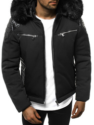 Kurtka zimowa męska czarna OZONEE O/99101Z 