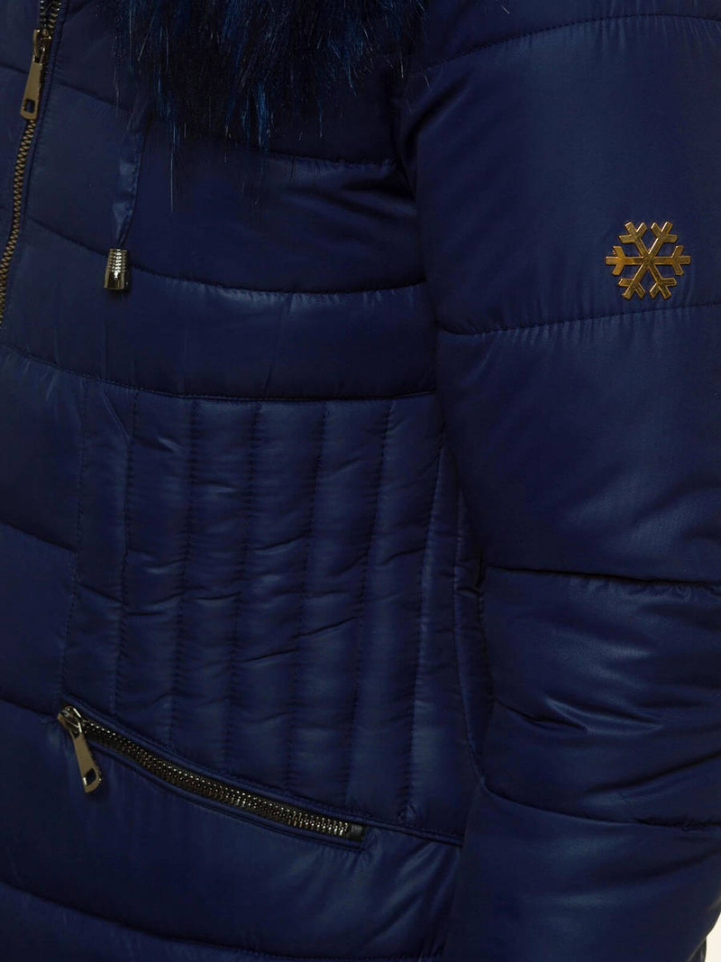 Kurtka zimowa damska granatowa OZONEE O/SW027/2