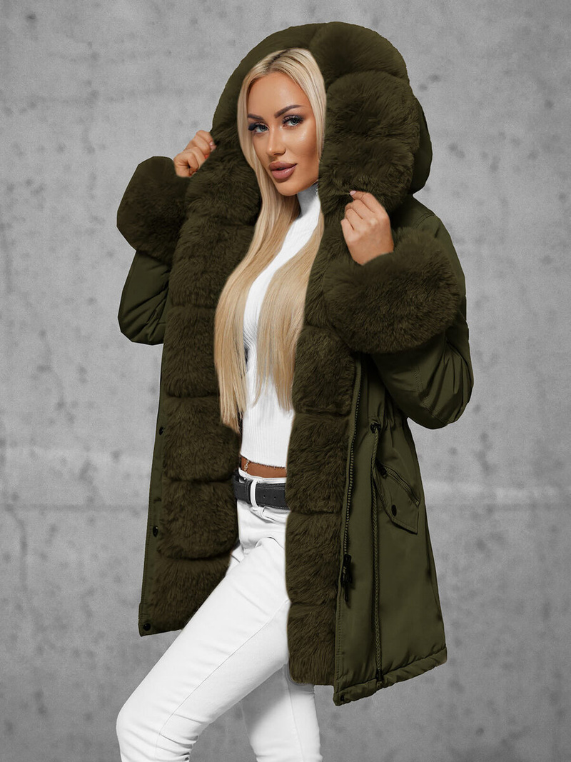 Куртка жіноча Зелена OZONEE JS/16M9062/136Z