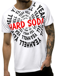 Футболка чоловіча Бiлий OZONEE JS/KS1948