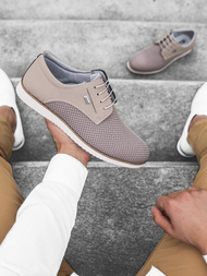 Buty męskie beżowe t/682