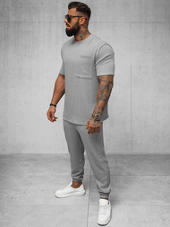 T-shirt męski szary OZONEE O/Y960T