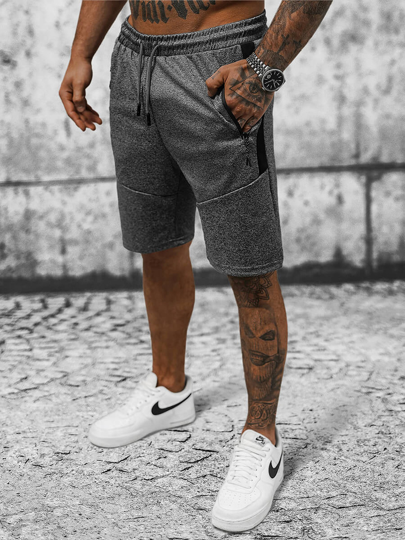 Шорти чоловічі Графітові OZONEE JS/8K279