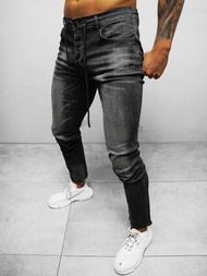 Spodnie jeansowe męskie czarne OZONEE NB/MP0021N