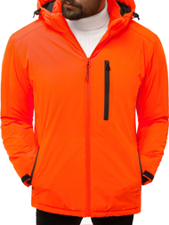 Kurtka zimowa męska pomarańczowa OZONEE JS/HH011/48