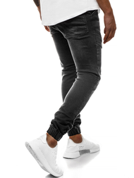 Spodnie jeans jogger męskie czarne OZONEE G/1067