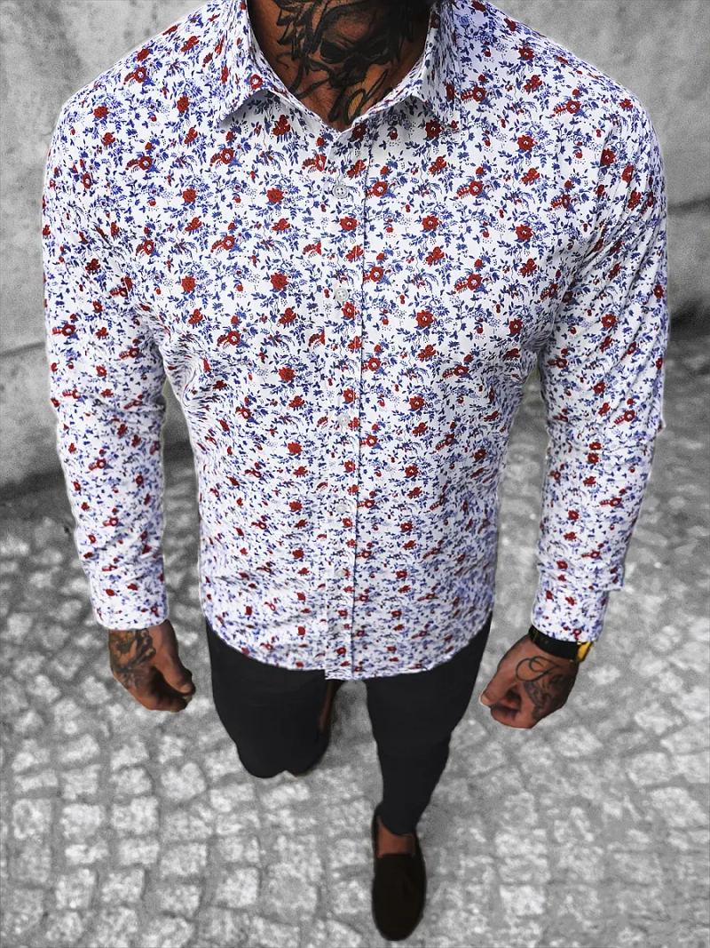 Koszula męska kolorowa OZONEE O/3822Z